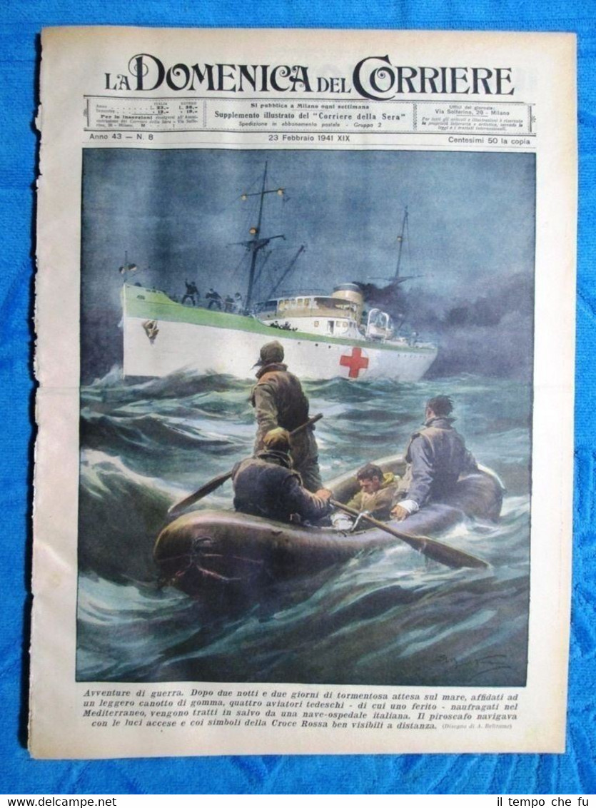 La Domenica del Corriere 23 febbraio 1941 Croce Rossa - …