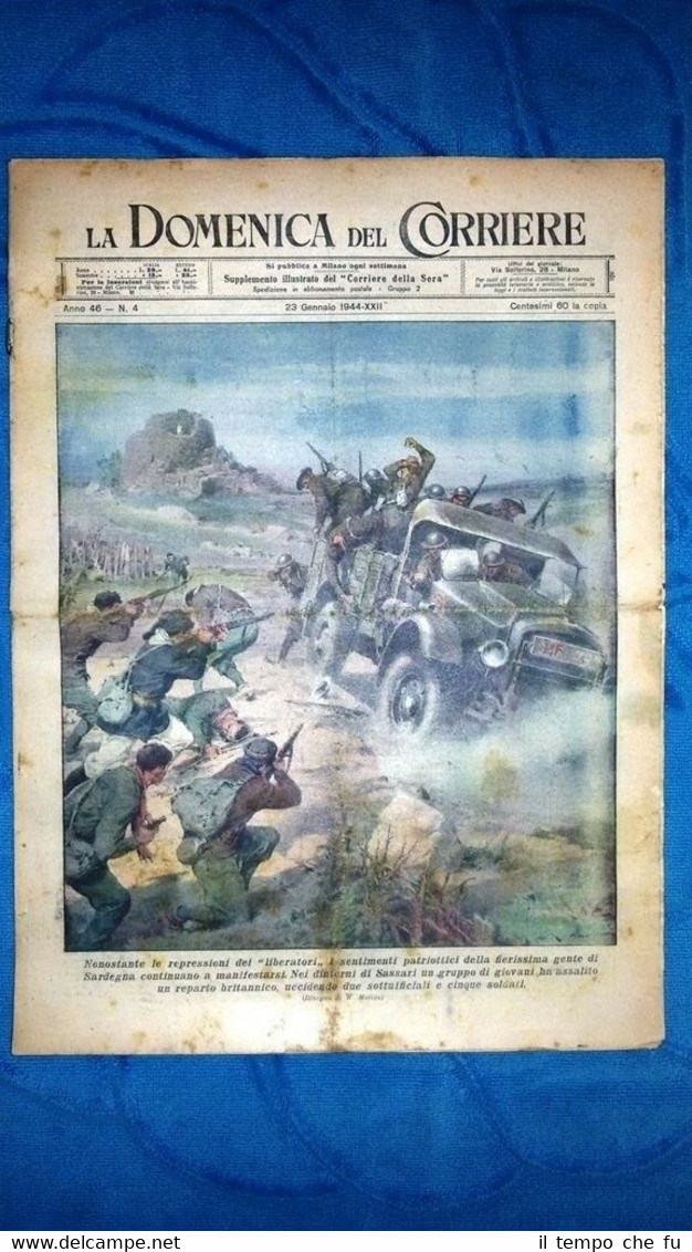 La Domenica del Corriere 23 gennaio 1944 WW2 Sardegna - …