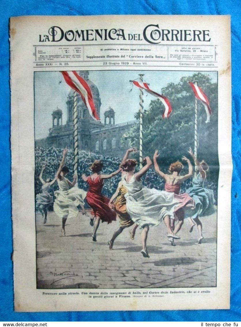 La Domenica del Corriere 23 giugno 1929 Vienna - Weissenberg …