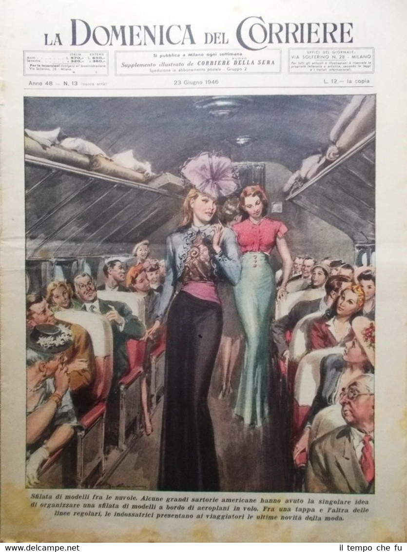 La Domenica del Corriere 23 Giugno 1946 Penicillina Giro d'Italia …