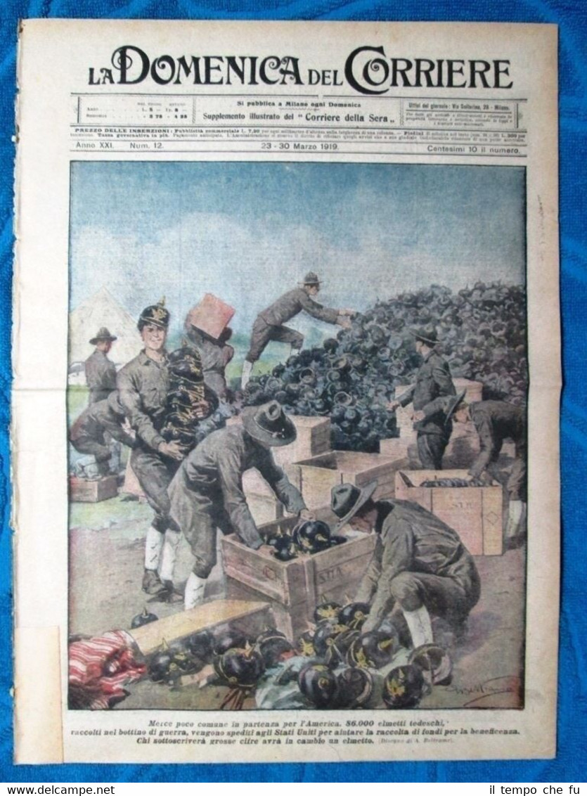 La Domenica del Corriere 23 marzo 1919 Stati Uniti - …