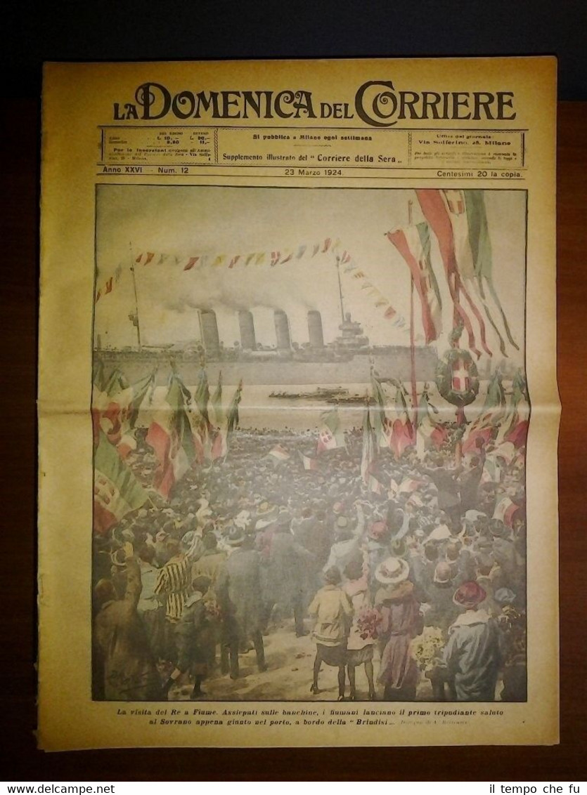 La Domenica del Corriere 23 Marzo 1924 Vittorio Emanuele III- …