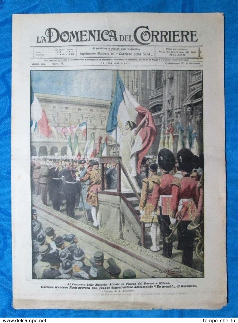 La Domenica del Corriere 24 marzo 1918 WW1 Deroulède - …