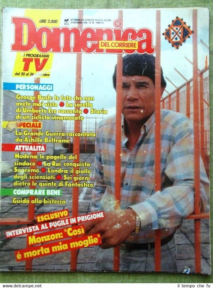 La Domenica del Corriere 24 Novembre 1988 Bush 41 Presidente …