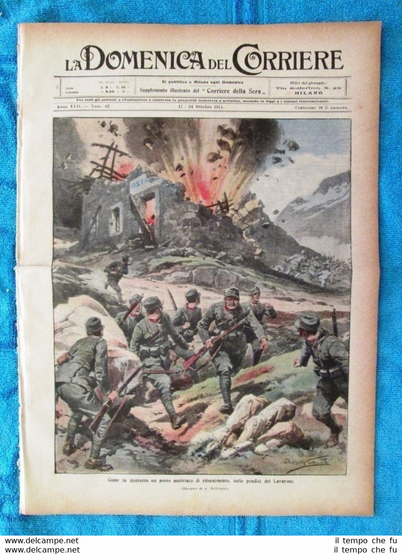 La Domenica del Corriere 24 ottobre 1915 WW1 Lavarone - …