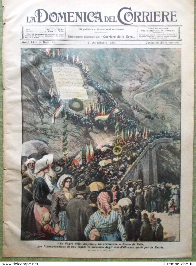 La Domenica del Corriere 24 Ottobre 1920 Armistizio Russia Polonia …
