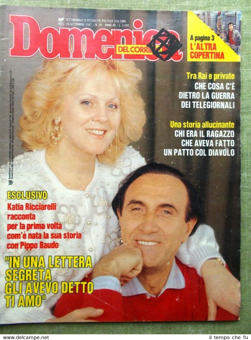 La Domenica del Corriere 24 Settembre 1987 Neumann Ricciarelli Michael …