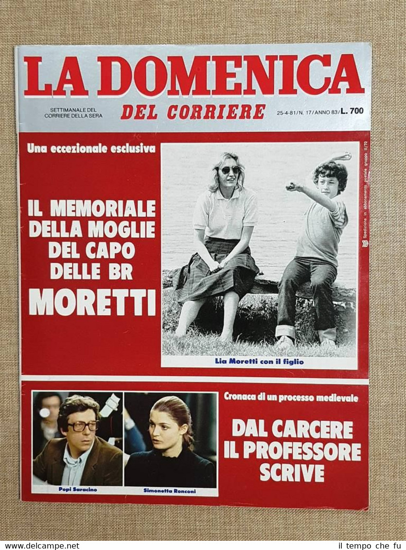 La Domenica del Corriere 25 aprile 1981 BR Moretti Shuttle …