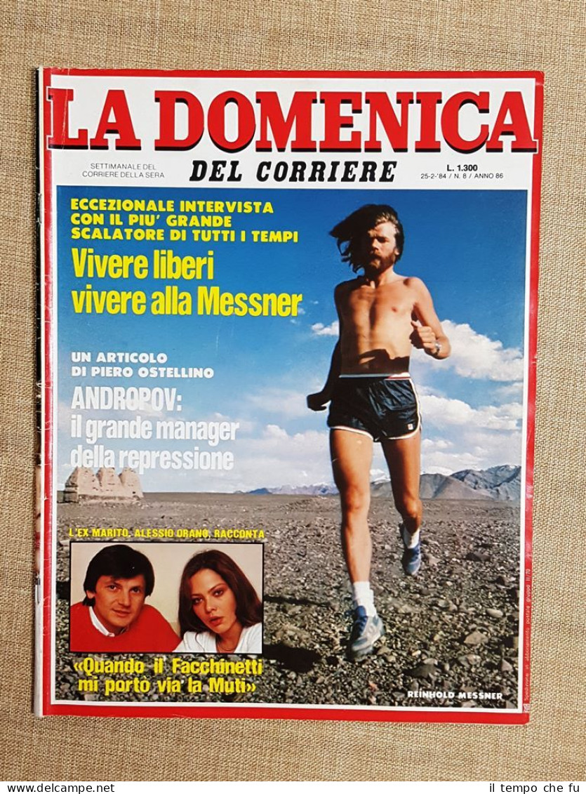 La Domenica del Corriere 25 Febbraio 1984 Messner Boy George …