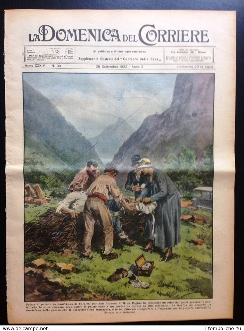 La Domenica del Corriere 25 settembre 1932 Savoia Groenlandia Eclissi