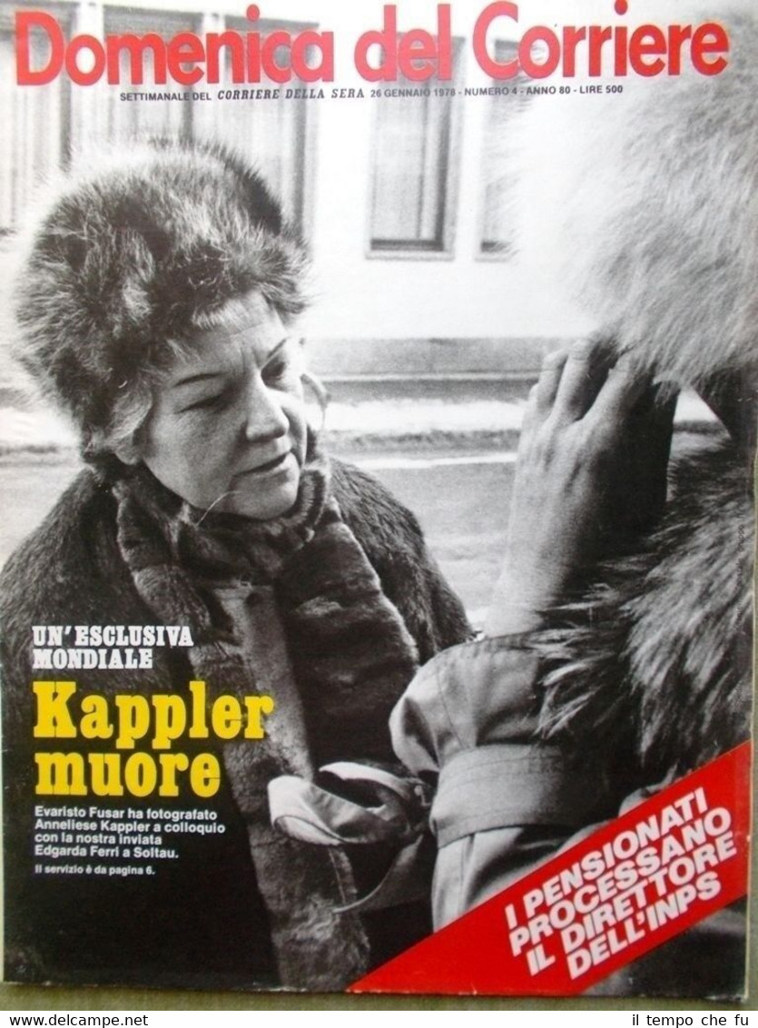 La Domenica del Corriere 26 Gennaio 1978 Kappler Moser Skateboard …