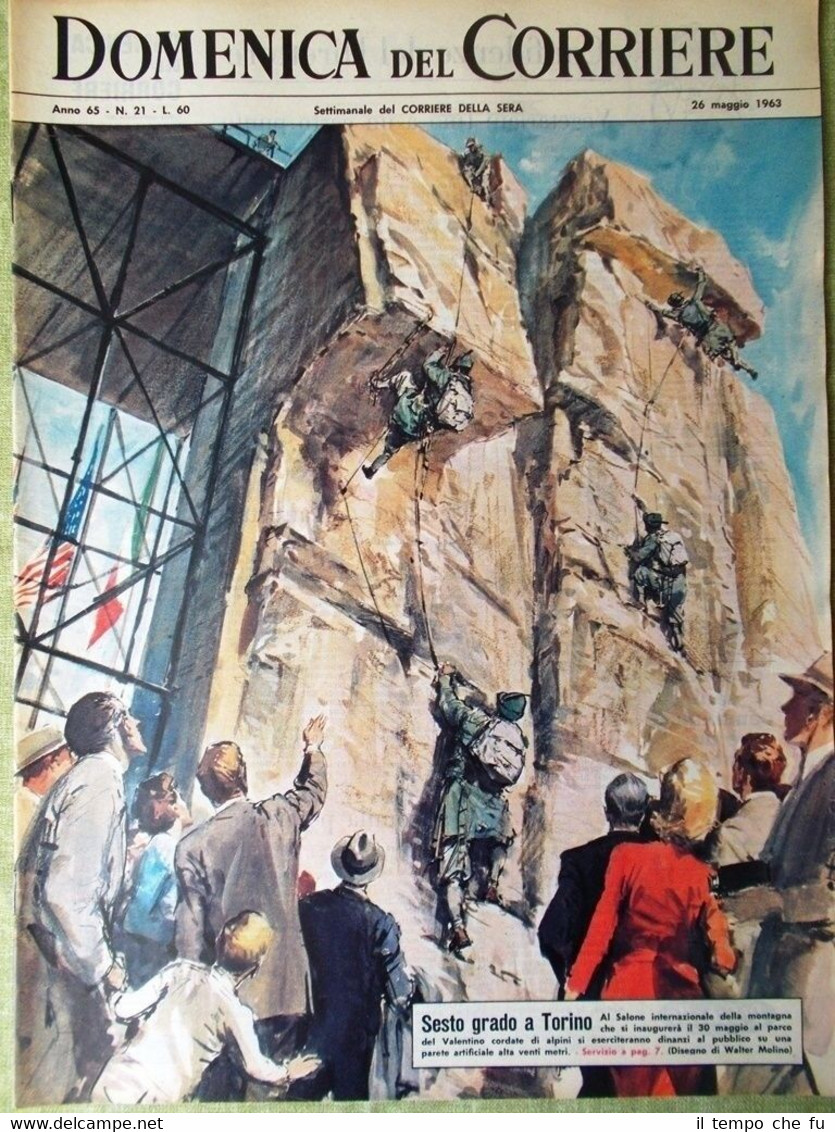 La Domenica del Corriere 26 Maggio 1963 Mazzola Spazio Cooper …