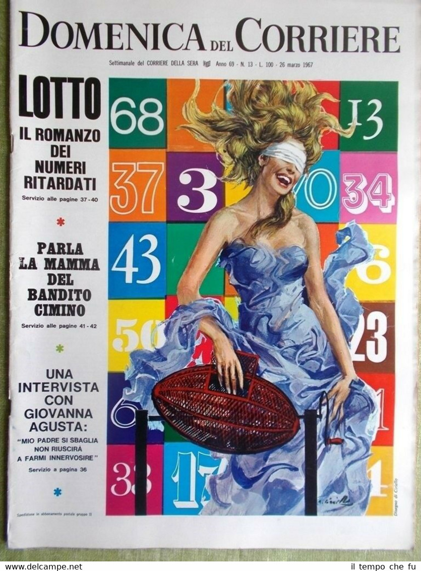 La Domenica del Corriere 26 Marzo 1967 Lotto Mostro Loch …