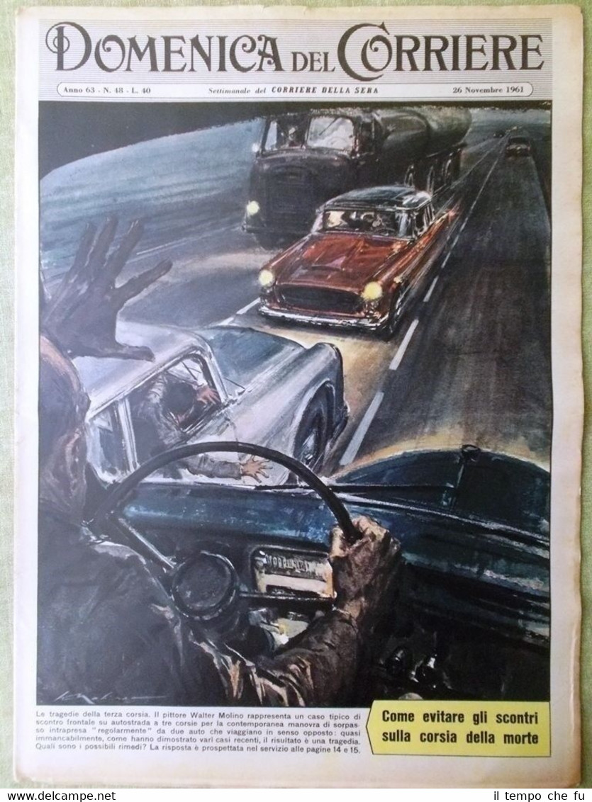 La Domenica del Corriere 26 Novembre 1961 Congo Zar Alexeieff …