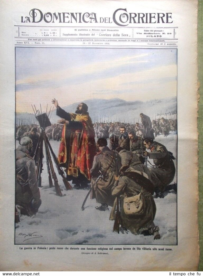 La Domenica del Corriere 27 Dicembre 1914 WW1 Guerra in …