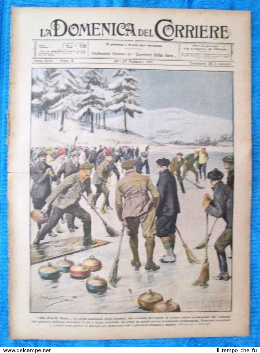 La Domenica del Corriere 27 febbraio 1921 Scozia - Romania …