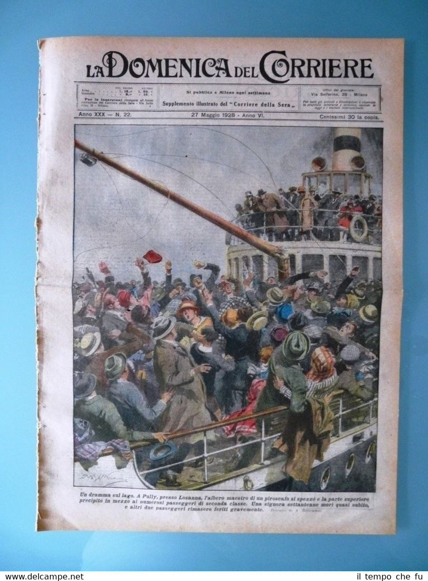 La Domenica del Corriere 27 Maggio 1928 Pully Losanna Claygate …