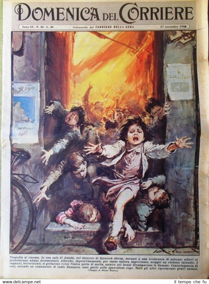 La Domenica del Corriere 27 Novembre 1960 Clark Gable Marilyn …