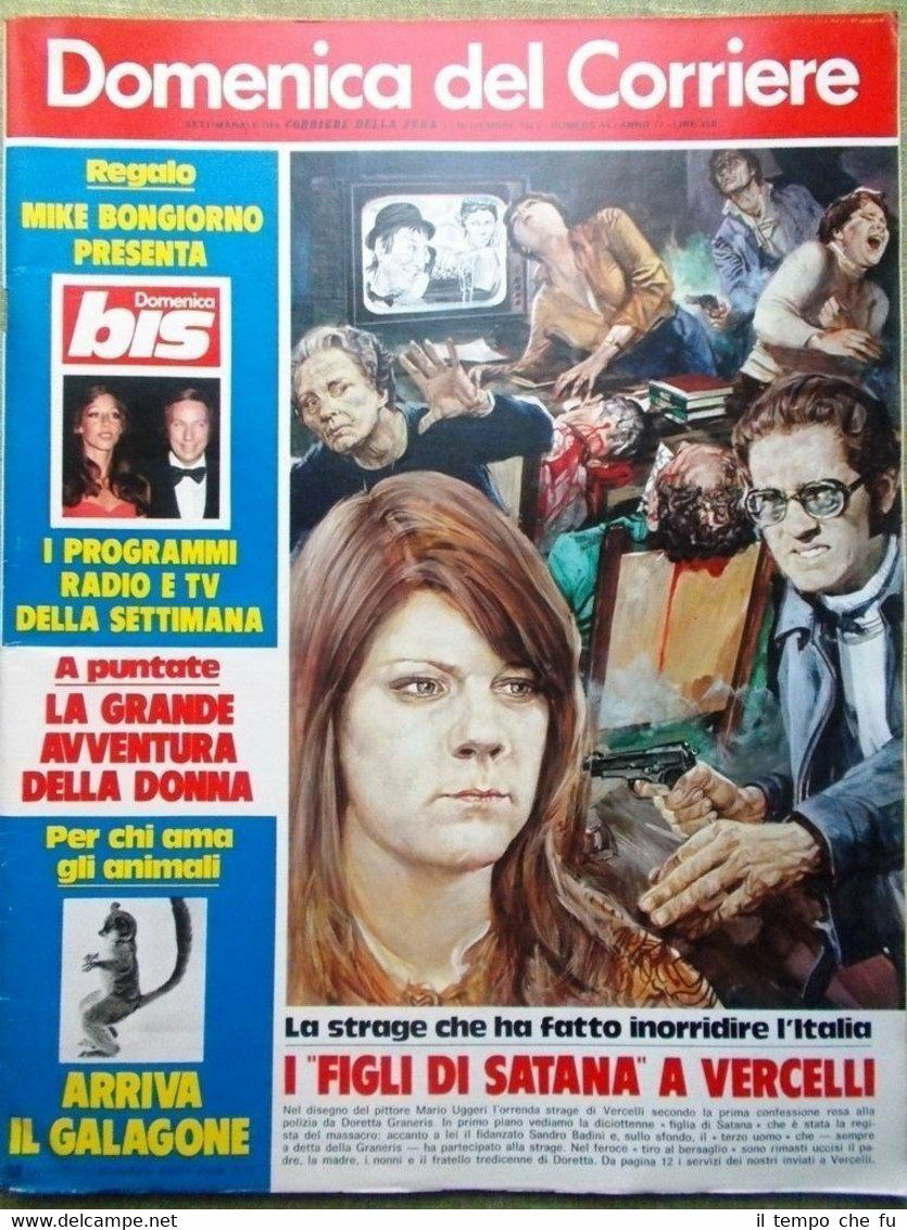 La Domenica del Corriere 27 Novembre 1975 Pircher Graneris Vercelli …