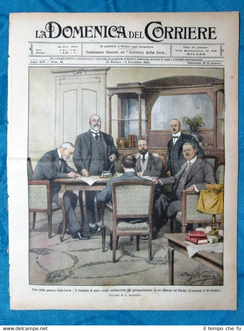 La Domenica del Corriere 27 ottobre 1912 Italia vs Turchia …