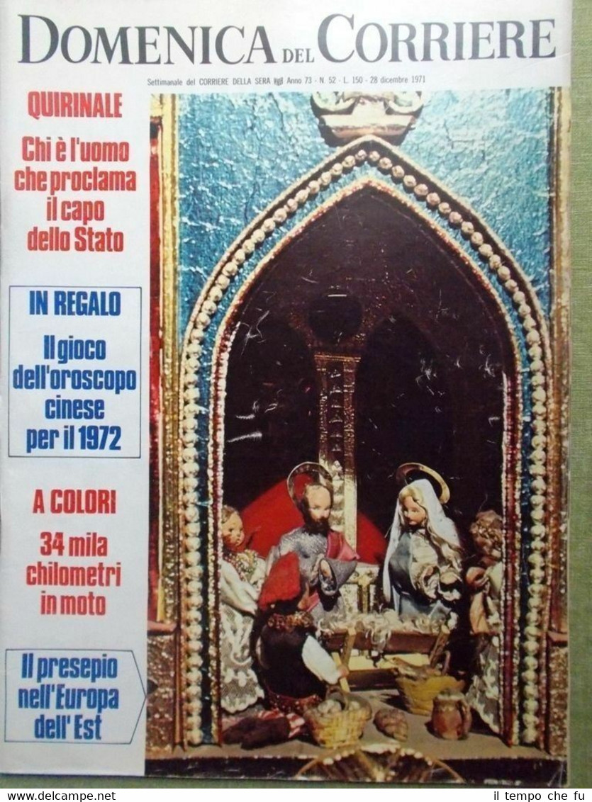 La Domenica del Corriere 28 Dicembre 1971 Pertini Zappa Wolff …