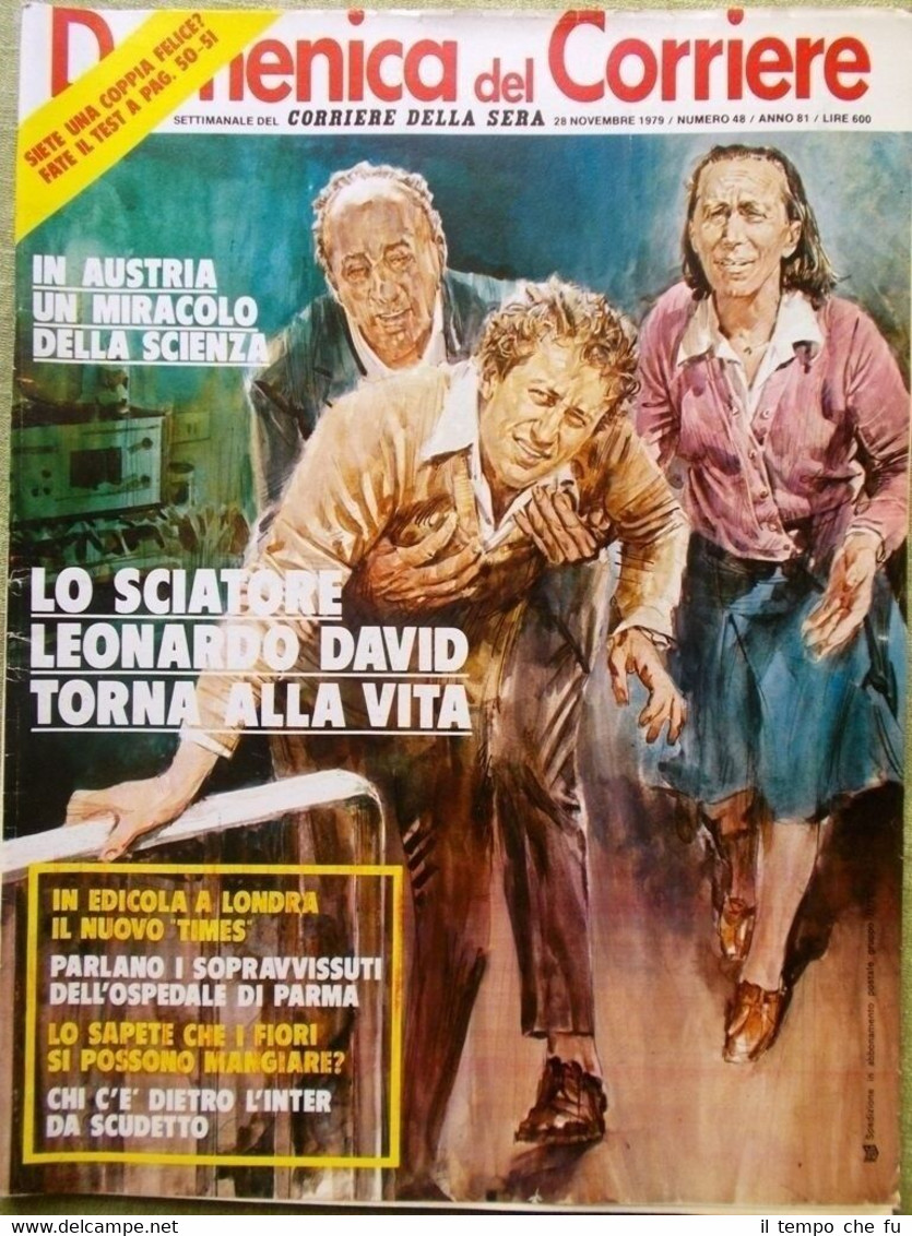 La Domenica del Corriere 28 Novembre 1979 Times Arbore David …