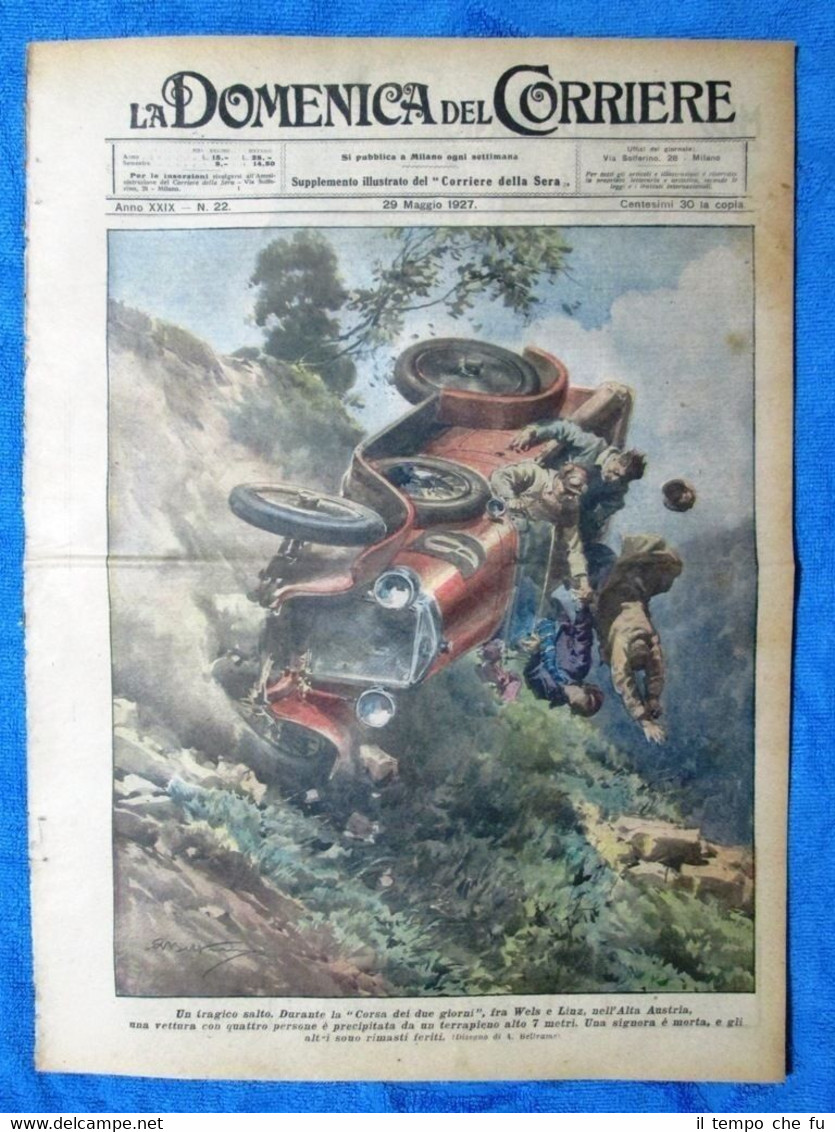 La Domenica del Corriere 29 maggio 1927 Austria - Ersilio …