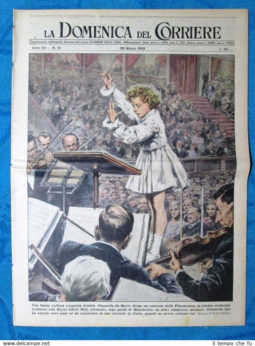 La Domenica del Corriere 29 marzo 1953 Giannella De Marco …