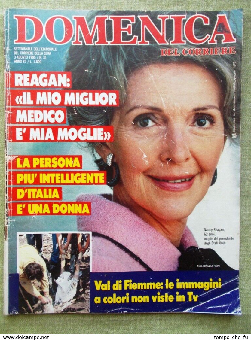 La Domenica del Corriere 3 Agosto 1985 Maradona Frana Val …