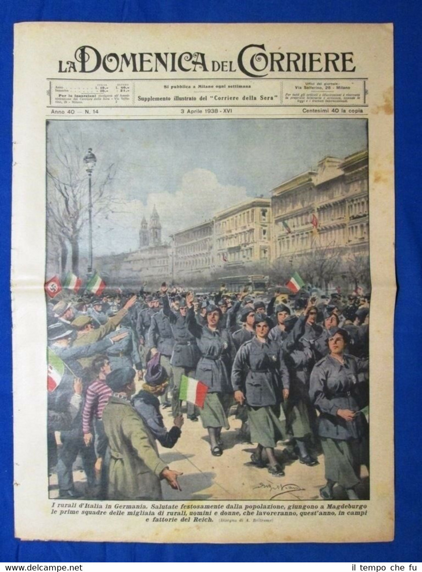 La Domenica del Corriere 3 aprile 1938 Magdeburgo - Nunivak …
