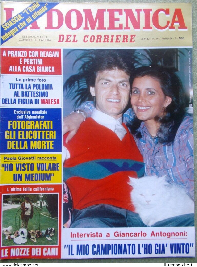 La Domenica del Corriere 3 Aprile 1982 Sciascia Pozzi Antognoni …