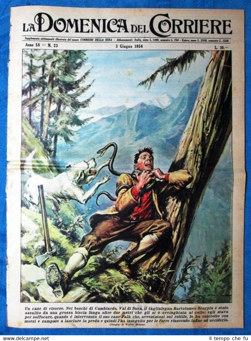 La Domenica del Corriere 3 giugno 1956 Bartolomeo Scarpia - …