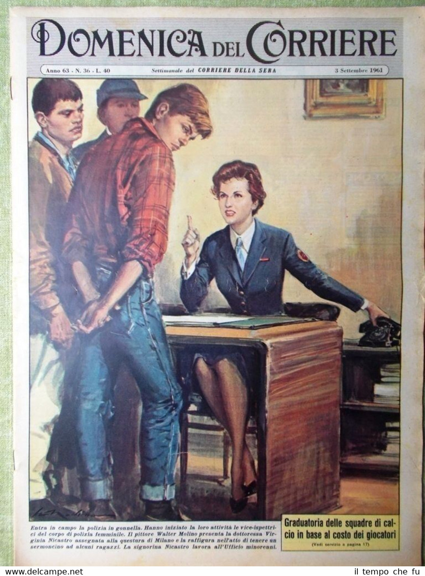 La Domenica del Corriere 3 Settembre 1961 Goya Bingo Tombola …