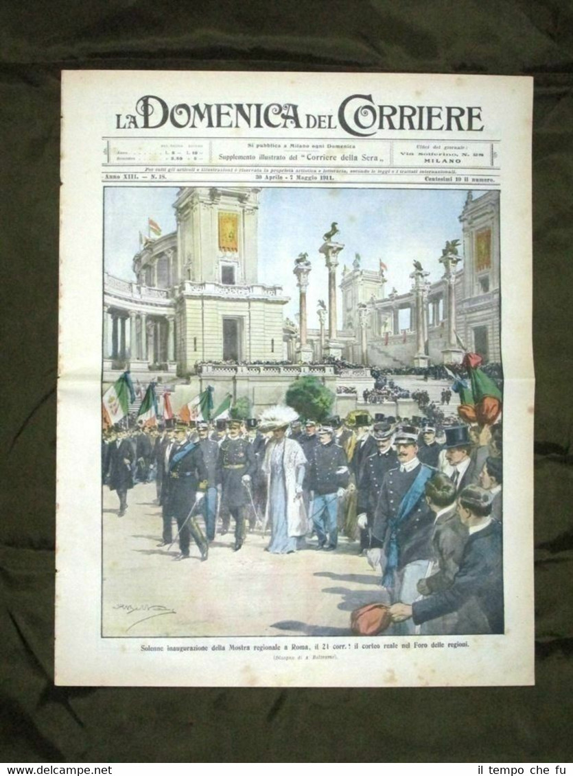 La Domenica del Corriere 30 Aprile 1911 Mostra a Roma …
