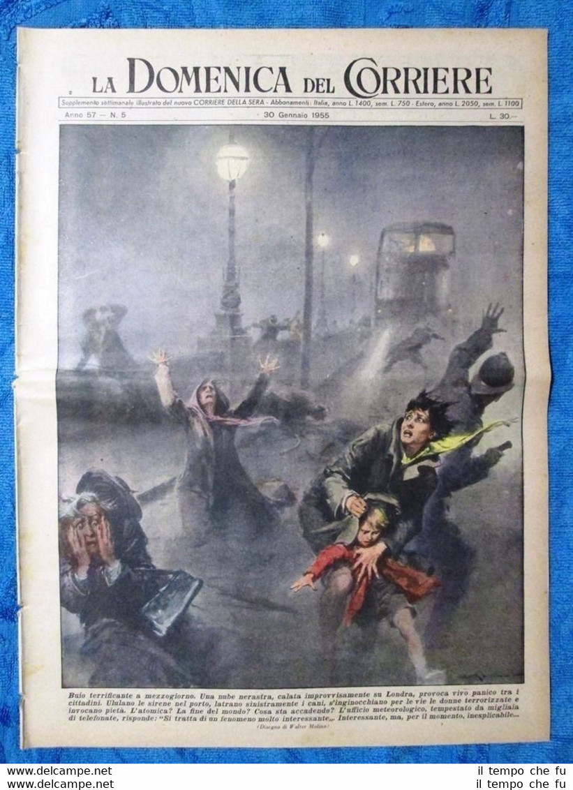 La Domenica del Corriere 30 gennaio 1955 Londra - Tokio …