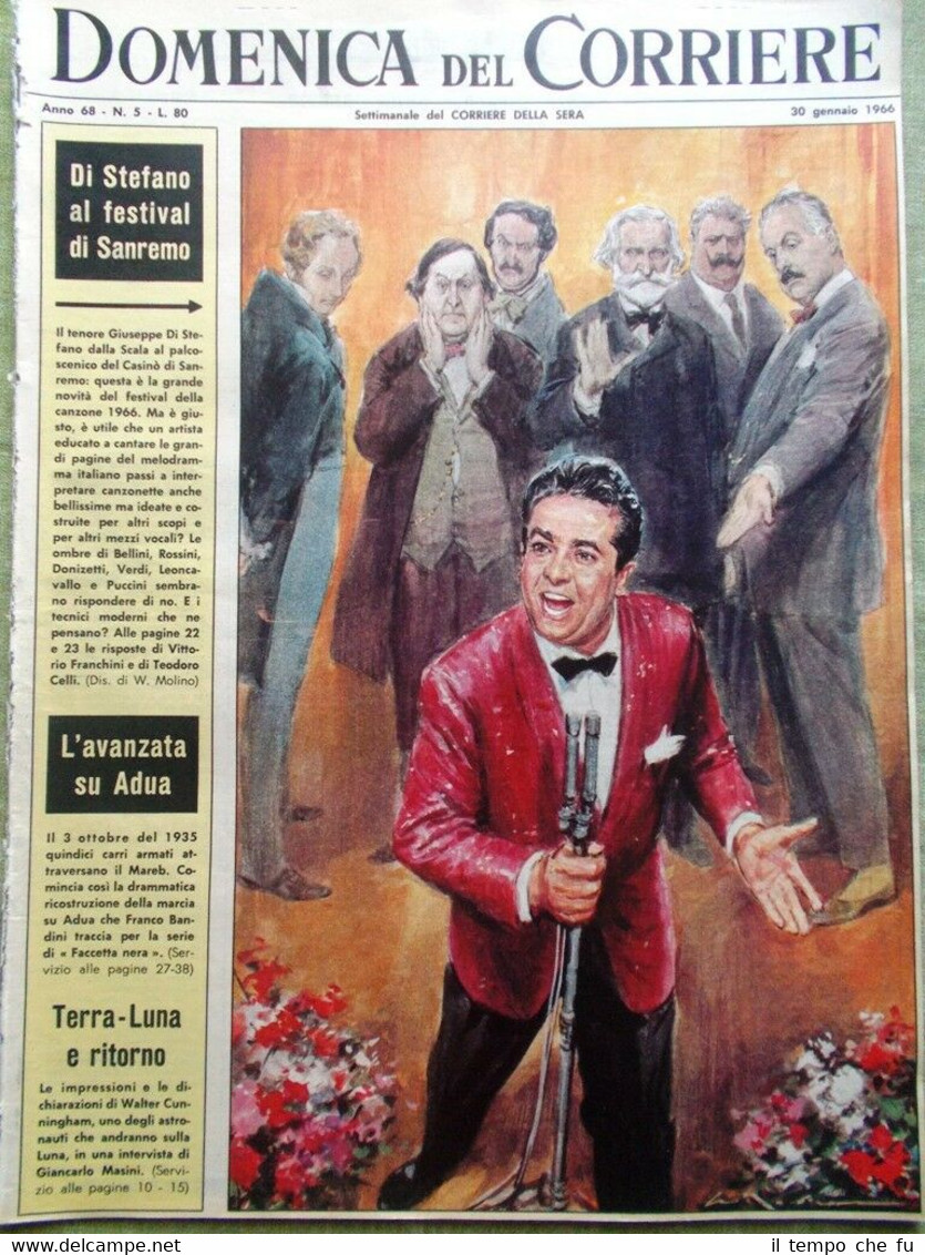 La Domenica del Corriere 30 Gennaio 1966 Roncalli Gardner Di …