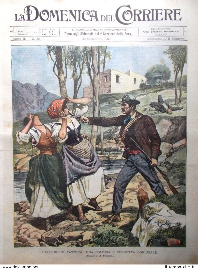 La Domenica del Corriere 30 Settembre 1900 Pastena Expo Parigi …