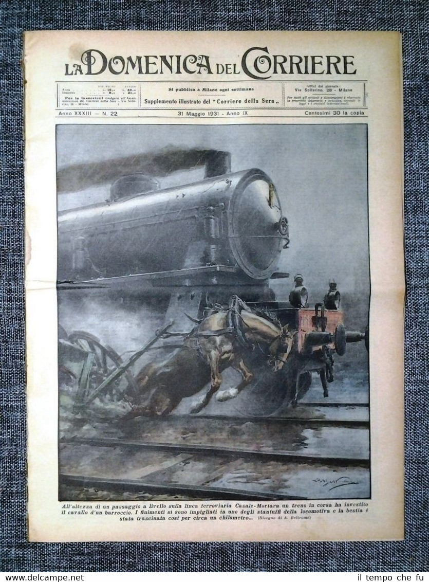 La Domenica del Corriere 31 Maggio 1931 Piemonte-Torneo di Londra …