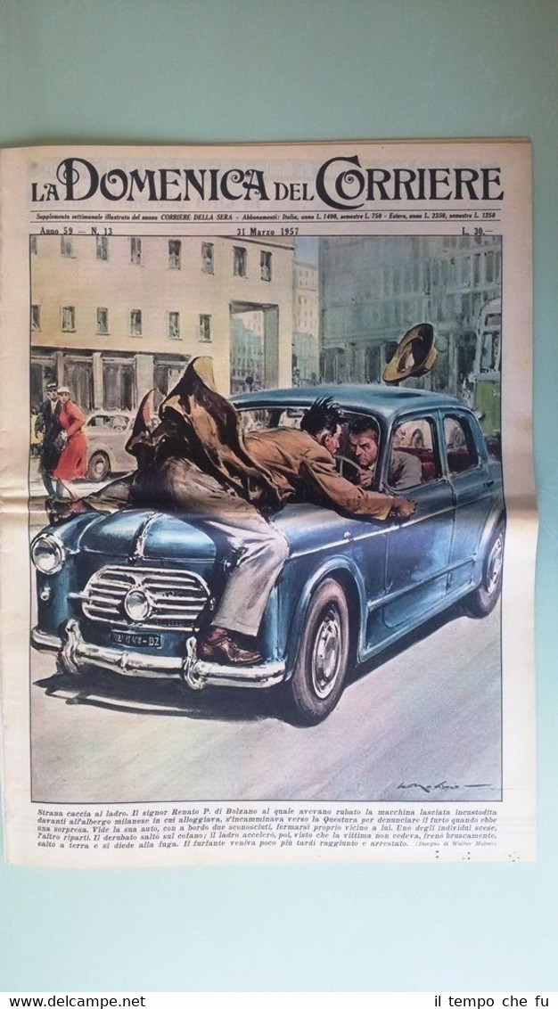 La Domenica del Corriere 31 marzo 1957 Bolzano - Harwell …