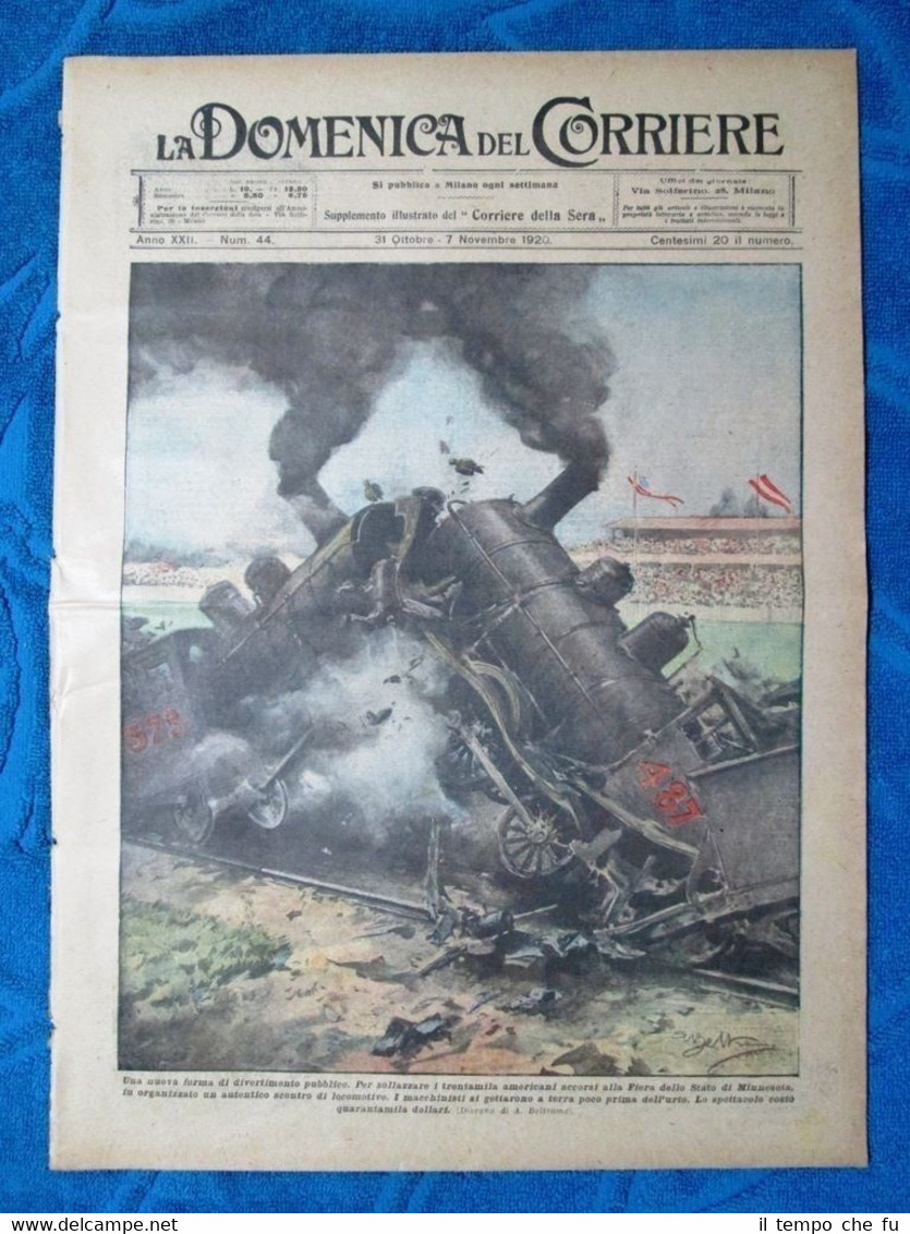 La Domenica del Corriere 31 ottobre 1920 Minnesota - Costanza …