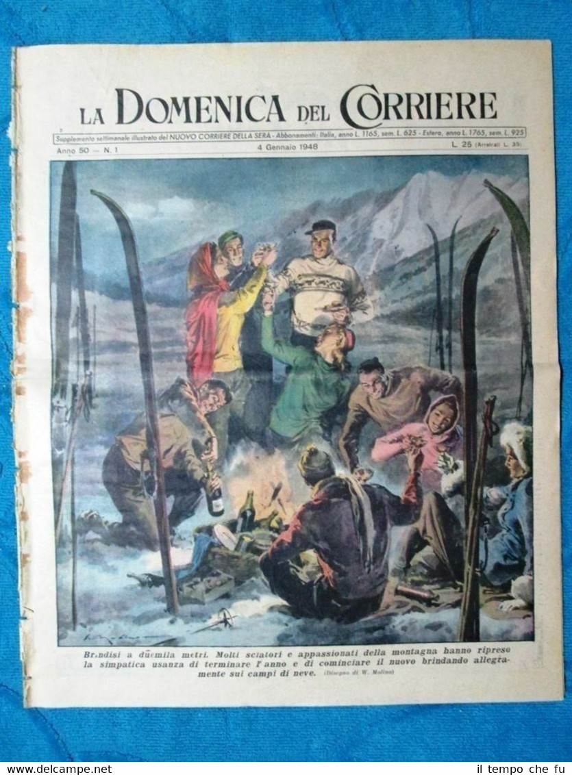 La Domenica del Corriere 4 gennaio 1948 Brindisi- Brianza- Vittorio …