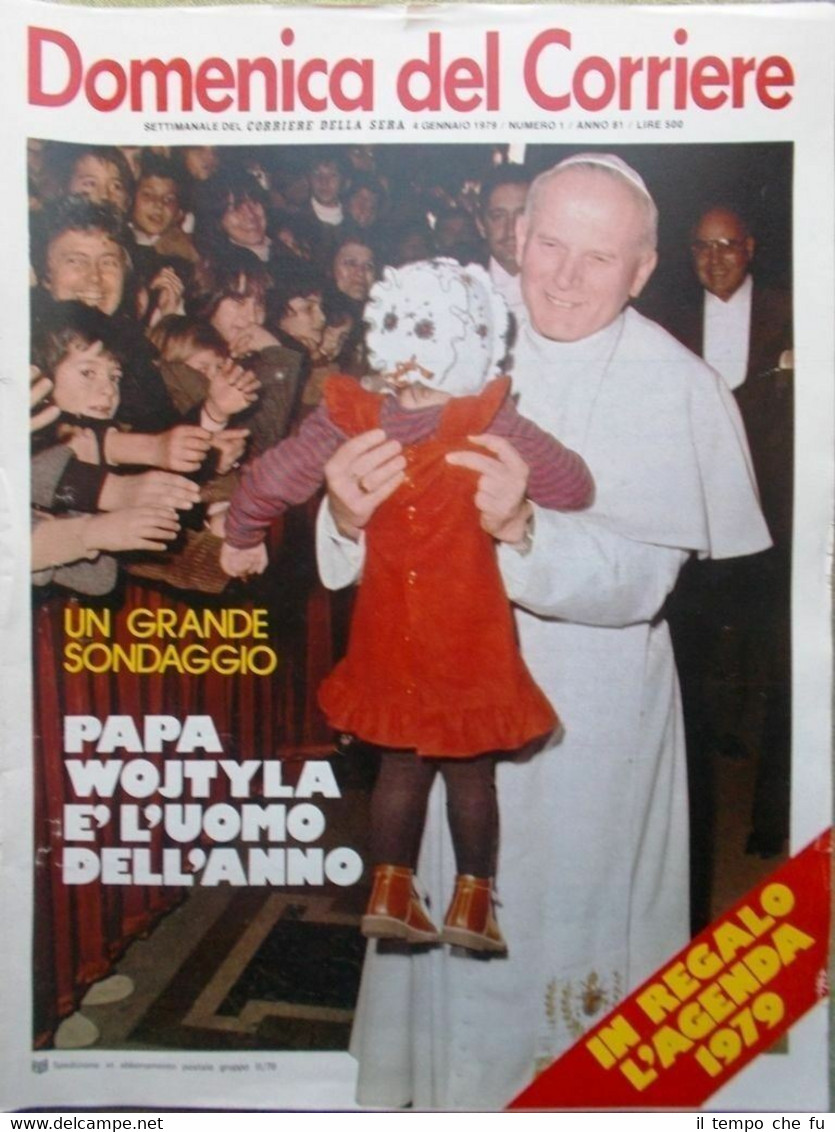 La Domenica del Corriere 4 Gennaio 1979 Papa Wojtyla Biagi …