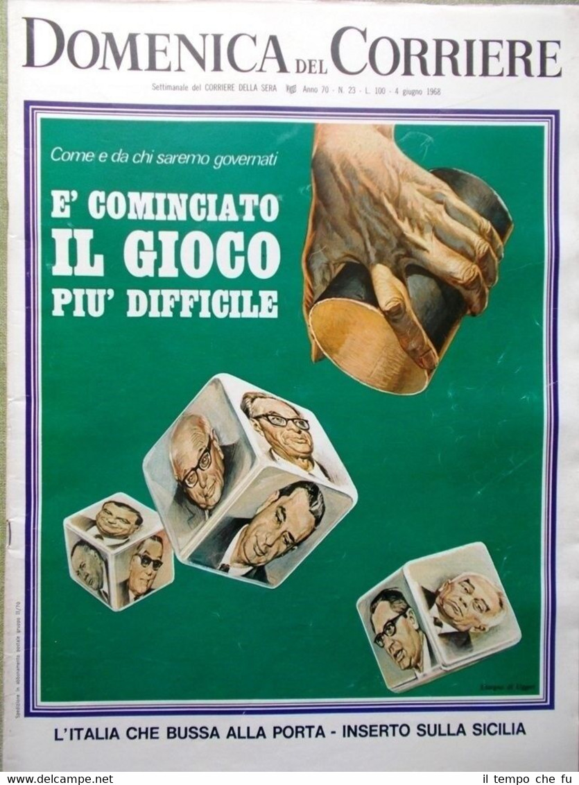 La Domenica del Corriere 4 Giugno 1968 Duvalier Elezioni De …