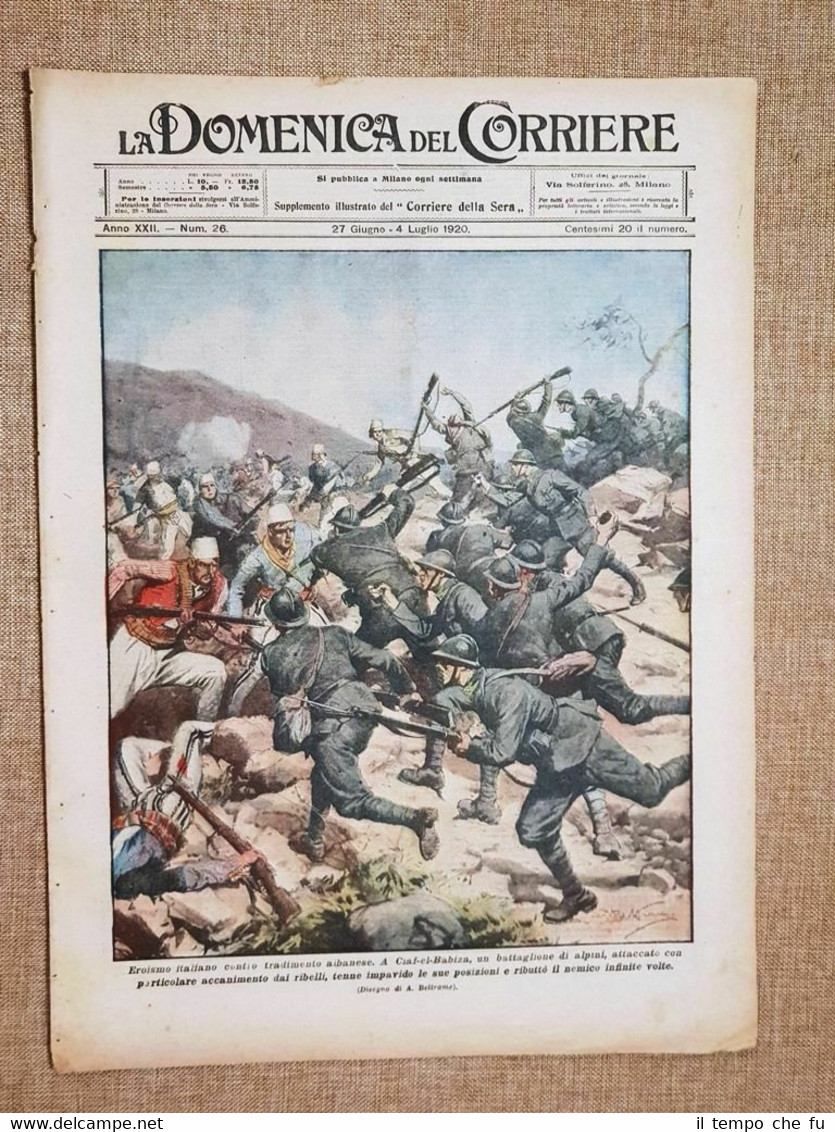 La Domenica del Corriere 4 Luglio 1920 Morte Gabrielle Rejane …