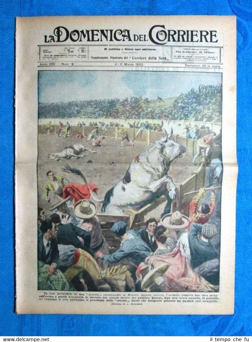 La Domenica del Corriere 4 marzo 1923 Messico - Savoia …