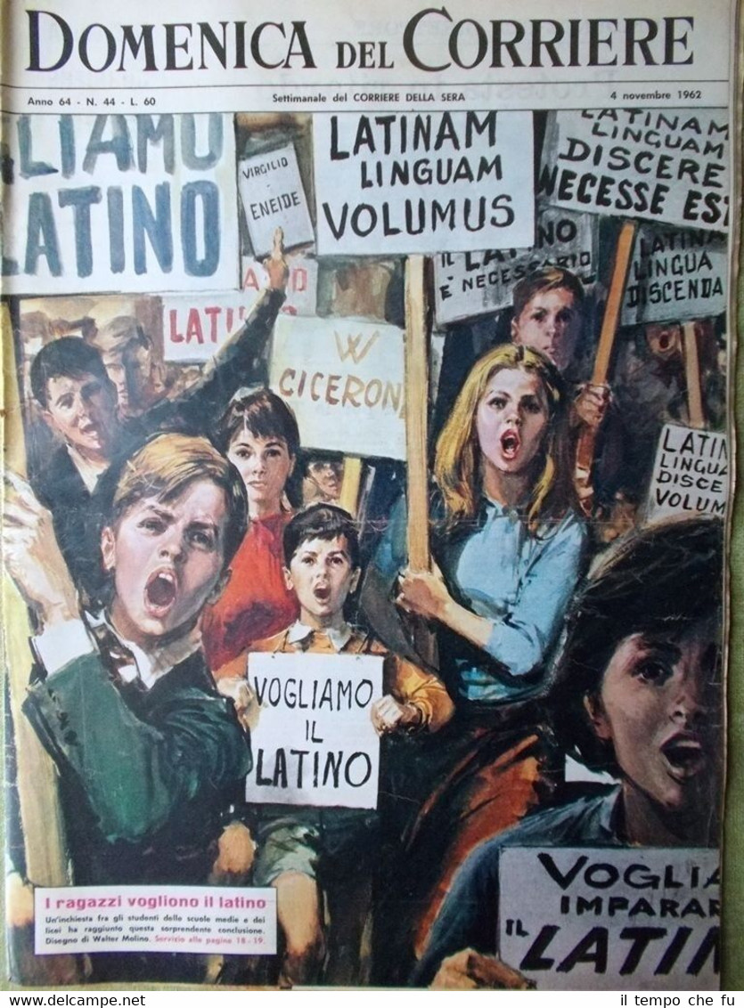 La Domenica del Corriere 4 Novembre 1962 Cuba Castro Kruscev …