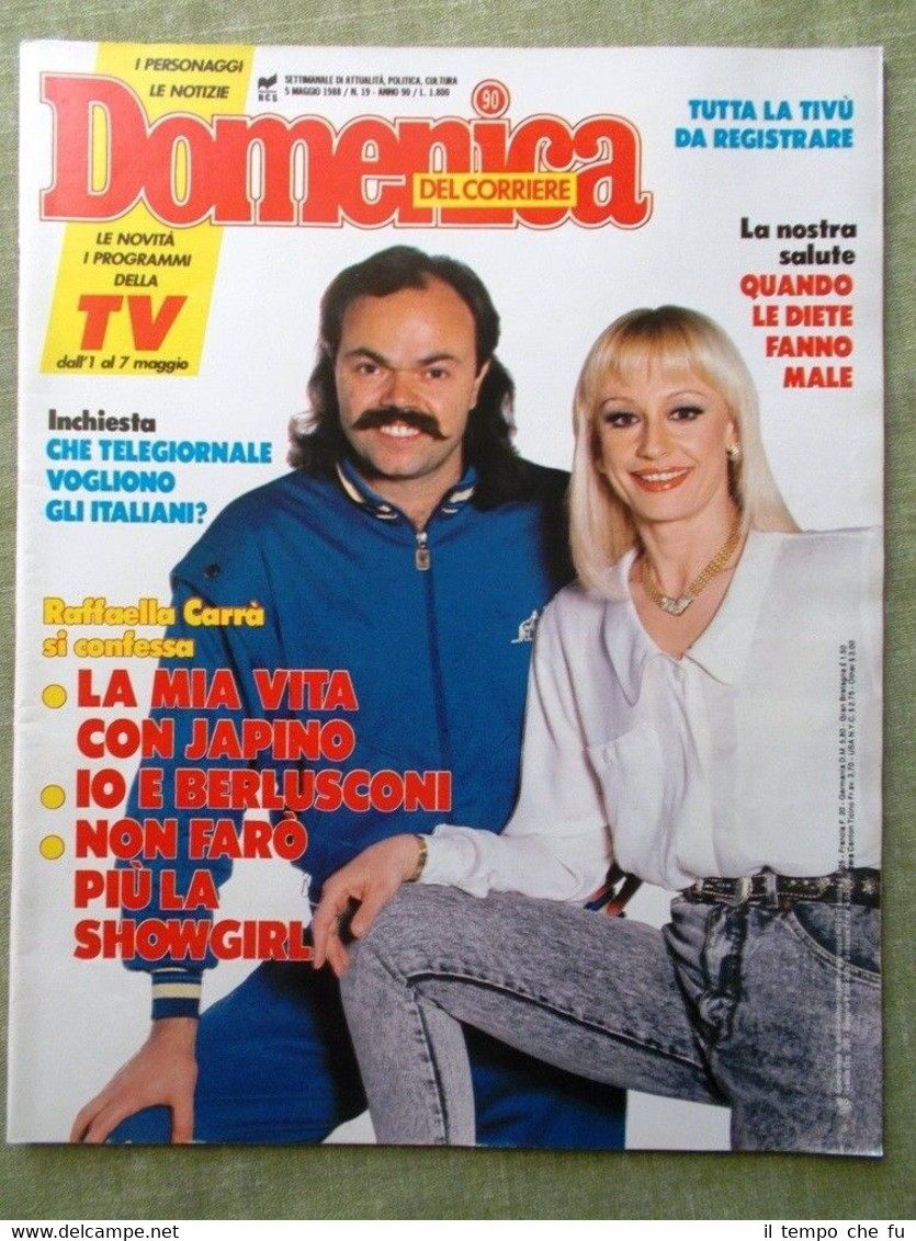 La Domenica del Corriere 5 Maggio 1988 Lama Carrà Peynado …