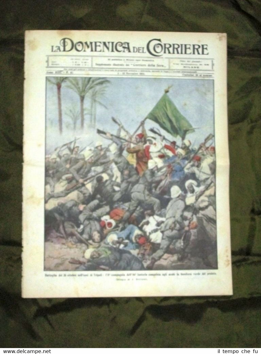 La Domenica del Corriere 5 Novembre 1911 Tripoli Battaglia Fucilazione …