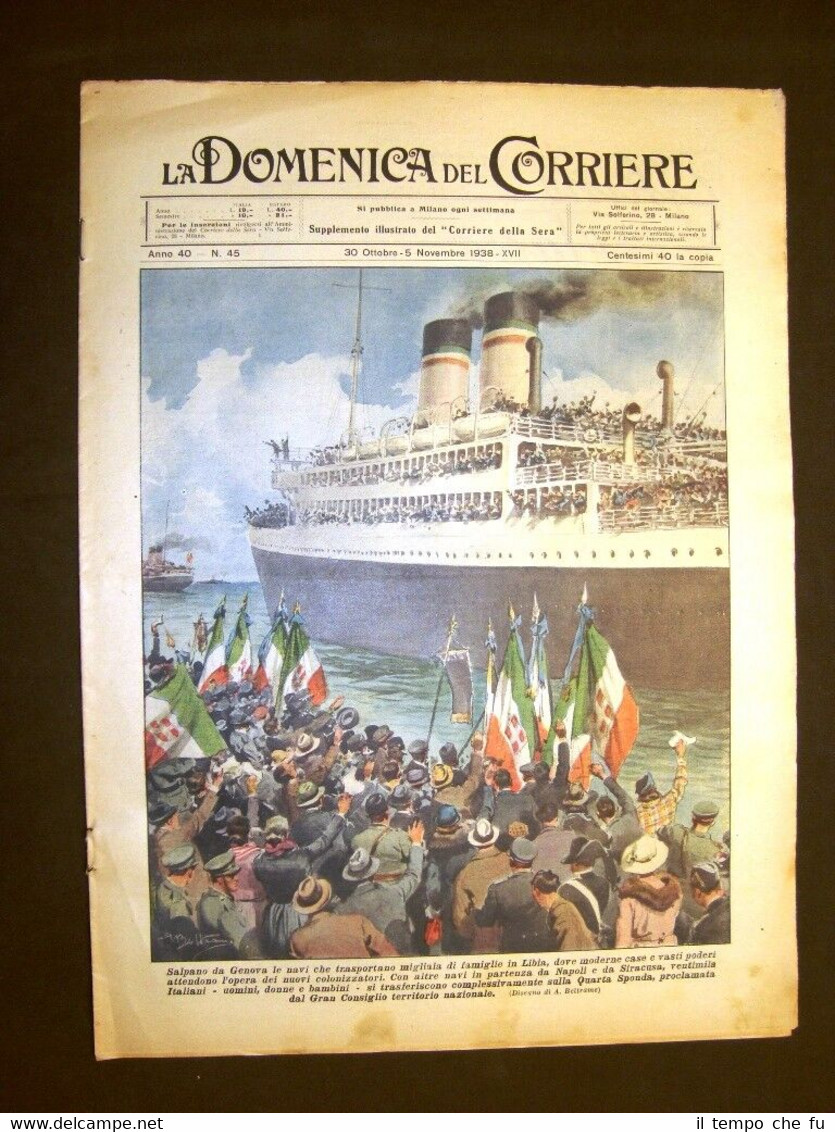 La Domenica del Corriere 5 novembre 1938 Da Genova a …