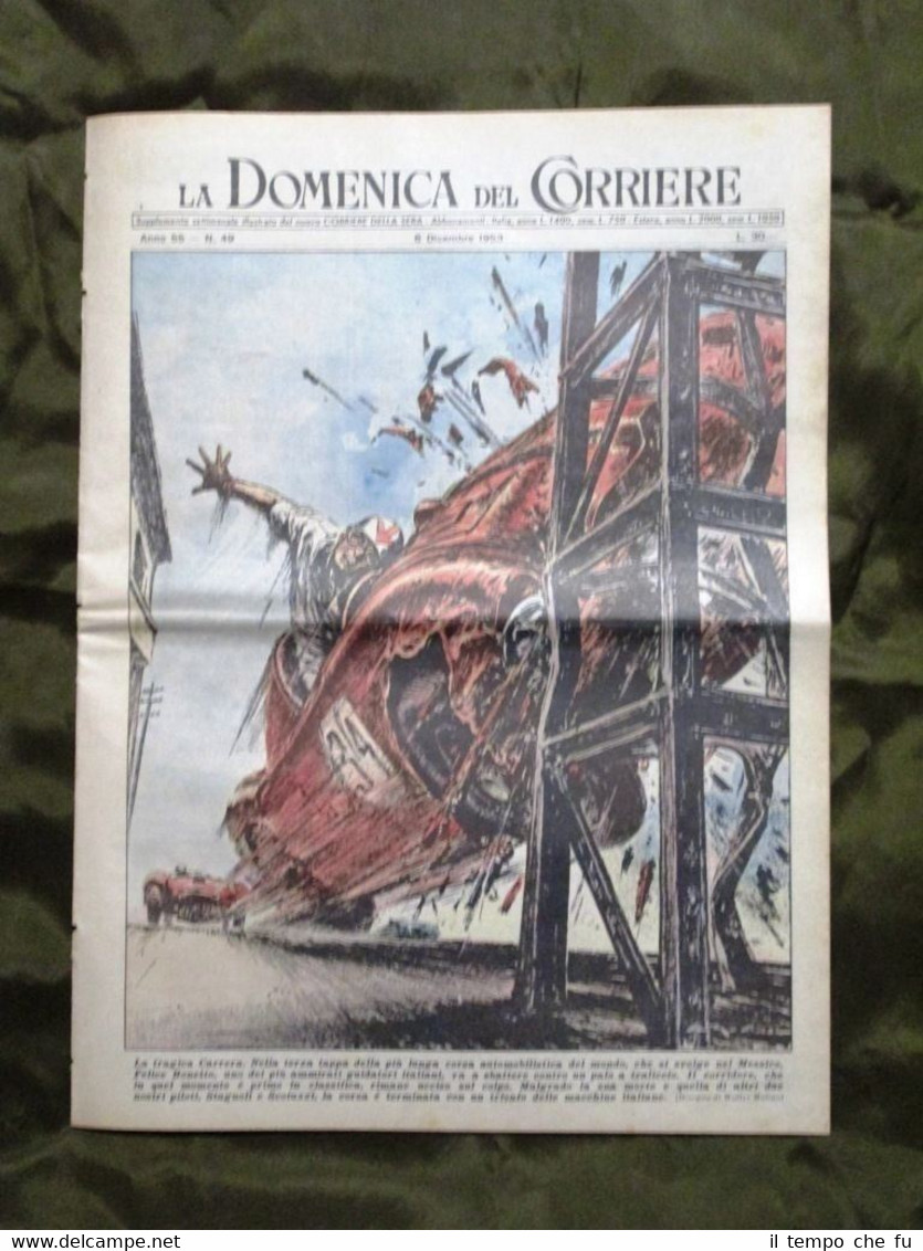 La Domenica del Corriere 6 Dicembre 1953 Felice Bonetto Tigre …